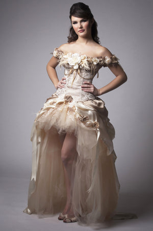 Steampunk Wedding Dress Vintage-Inspired