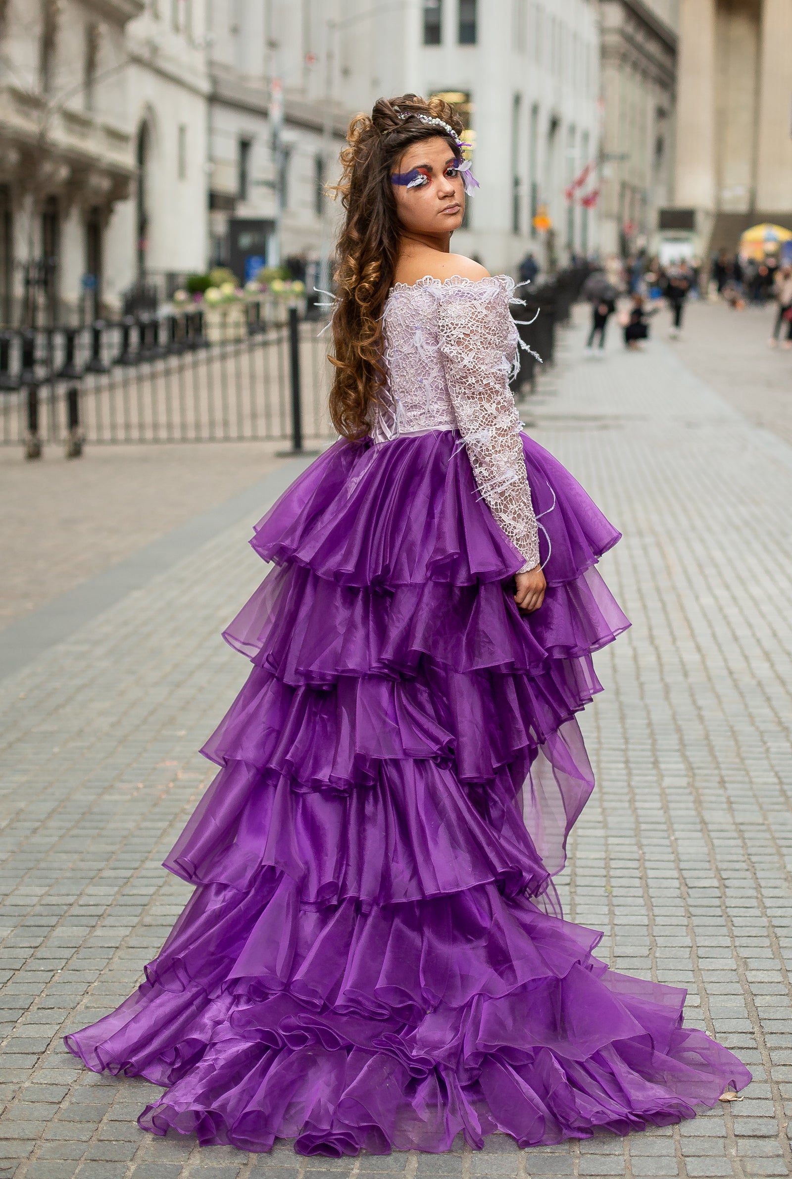 Custom Gown "Purple Martin"