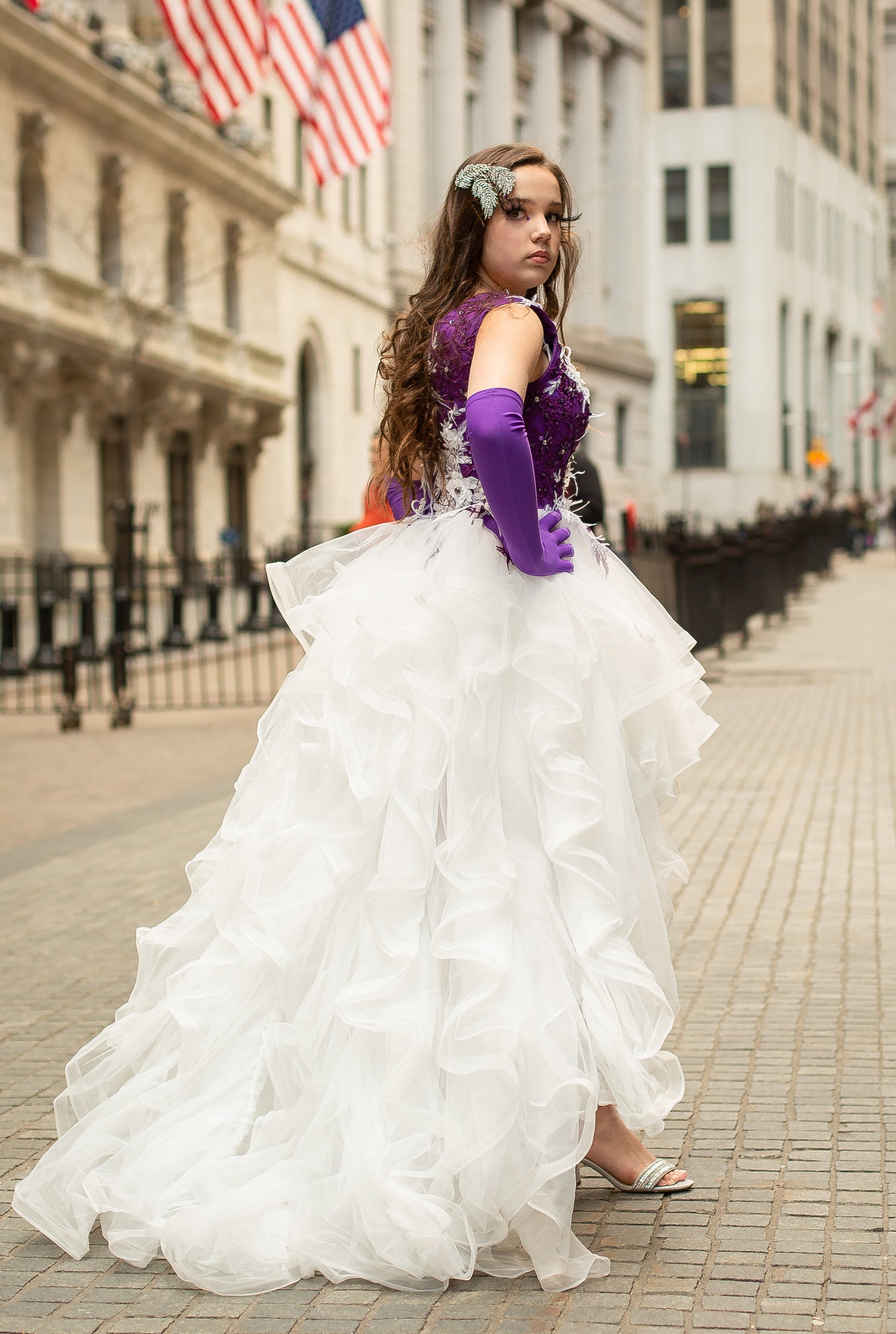 Custom Gown "Amethyst Starling"