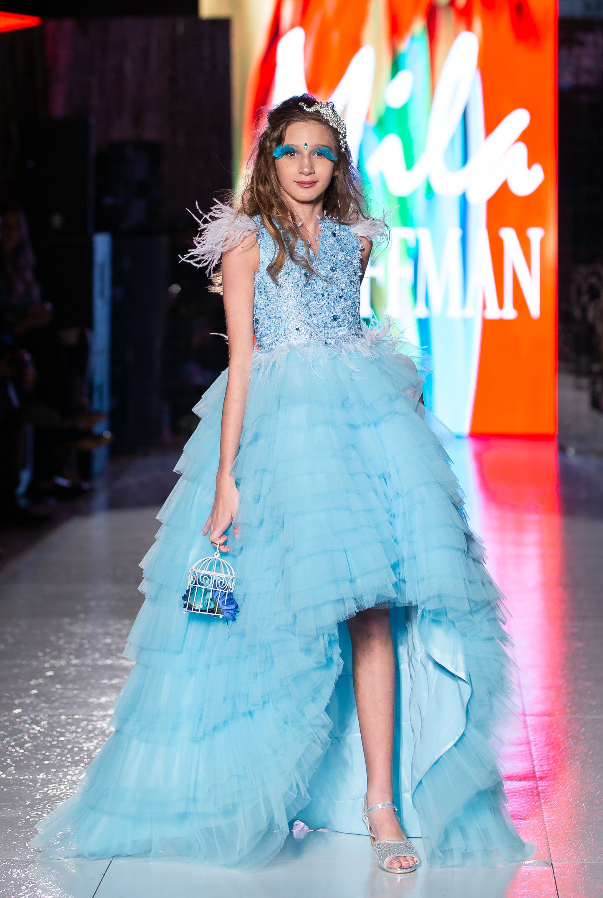 Custom Gown "Blue bird" - Mila Hoffman Couture Custom Gown "Blue bird" - Mila Hoffman Couture