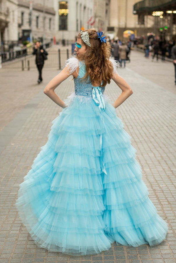blue bird dress of toronto corp Custom Gown 