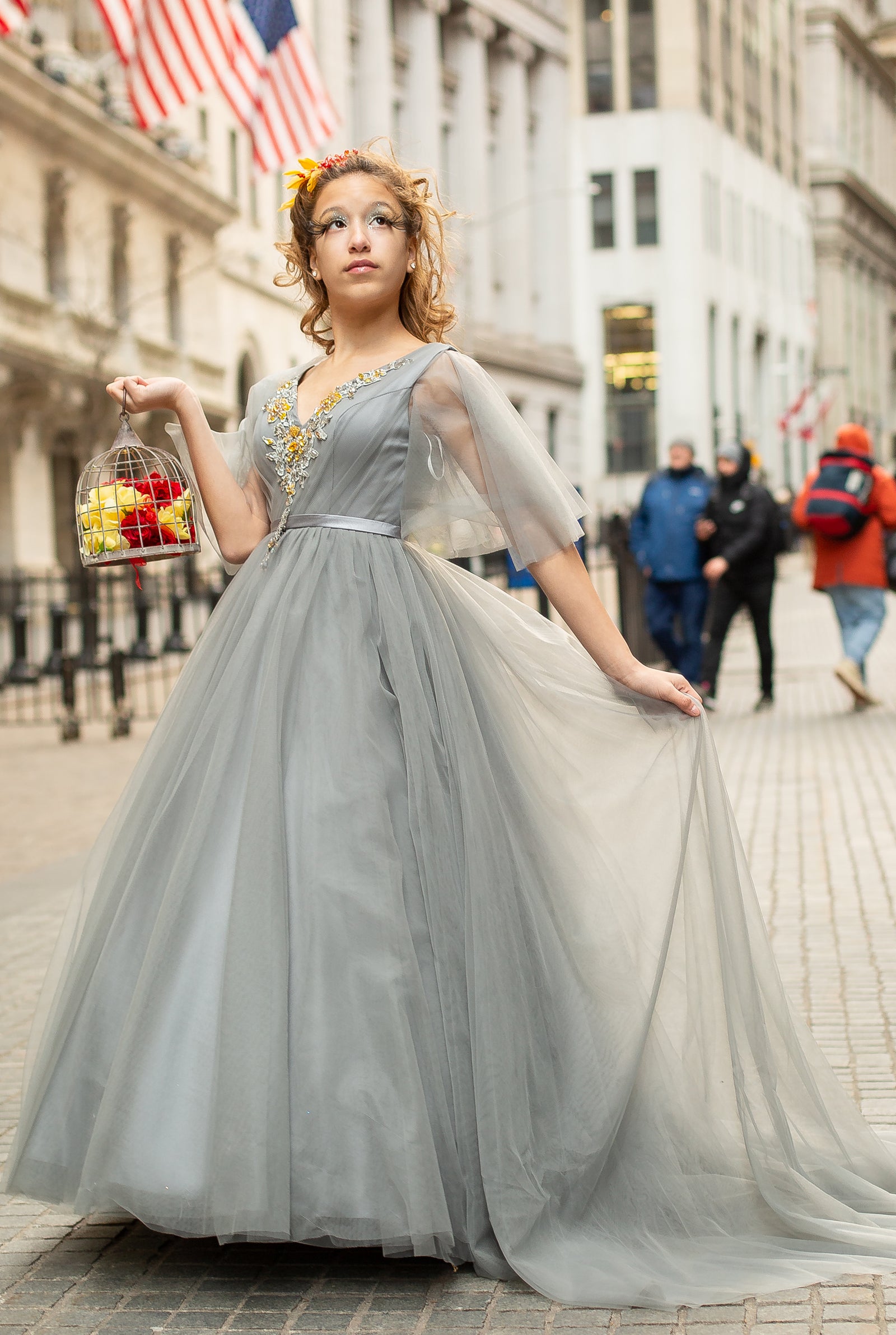 Custom Gown "Cedar Waxwing"