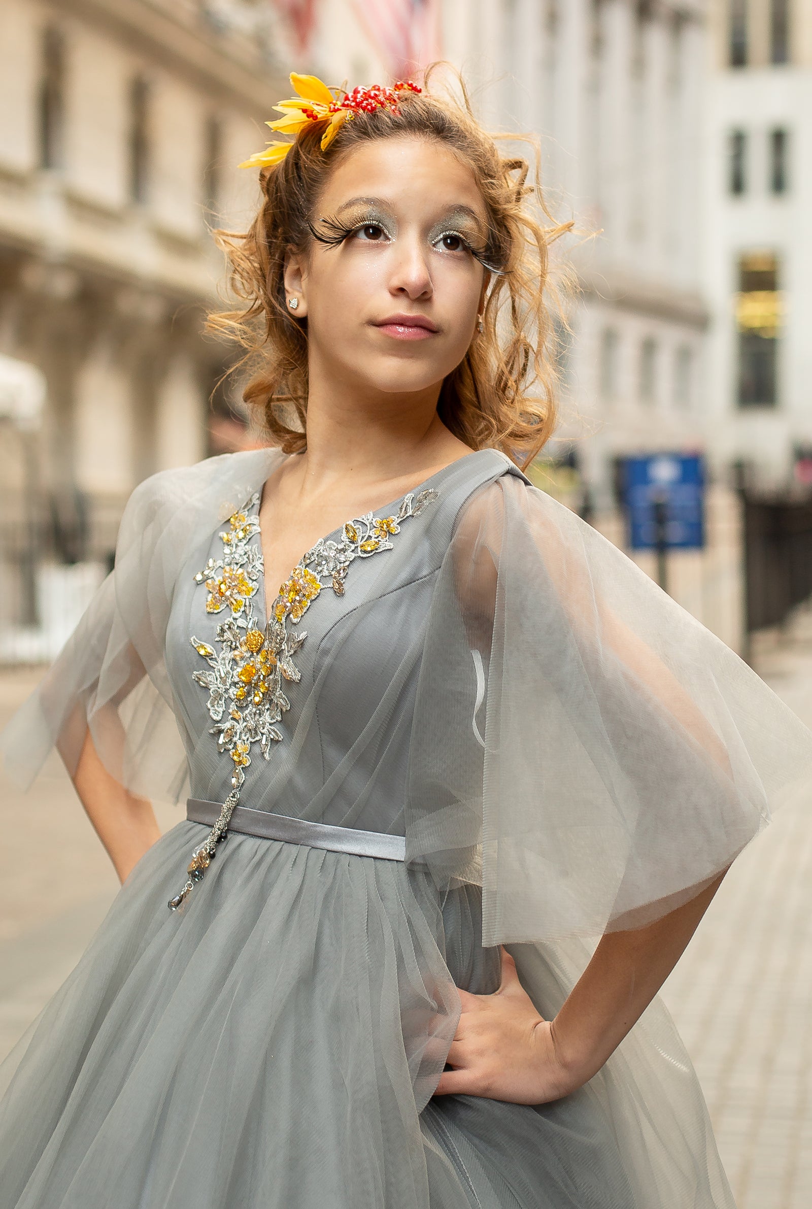 Custom Gown "Cedar Waxwing"