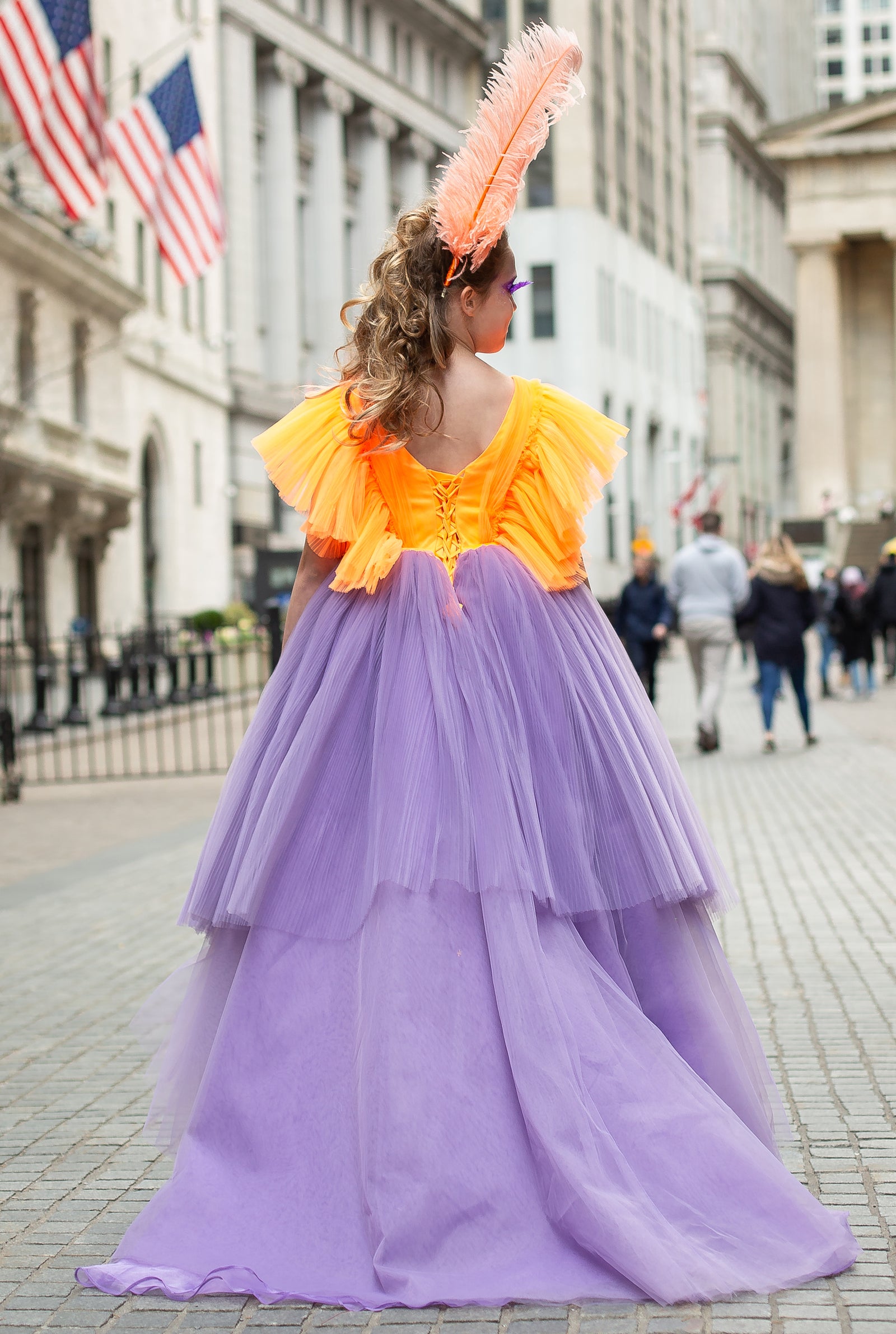 Custom Gown "Crowned Crane"