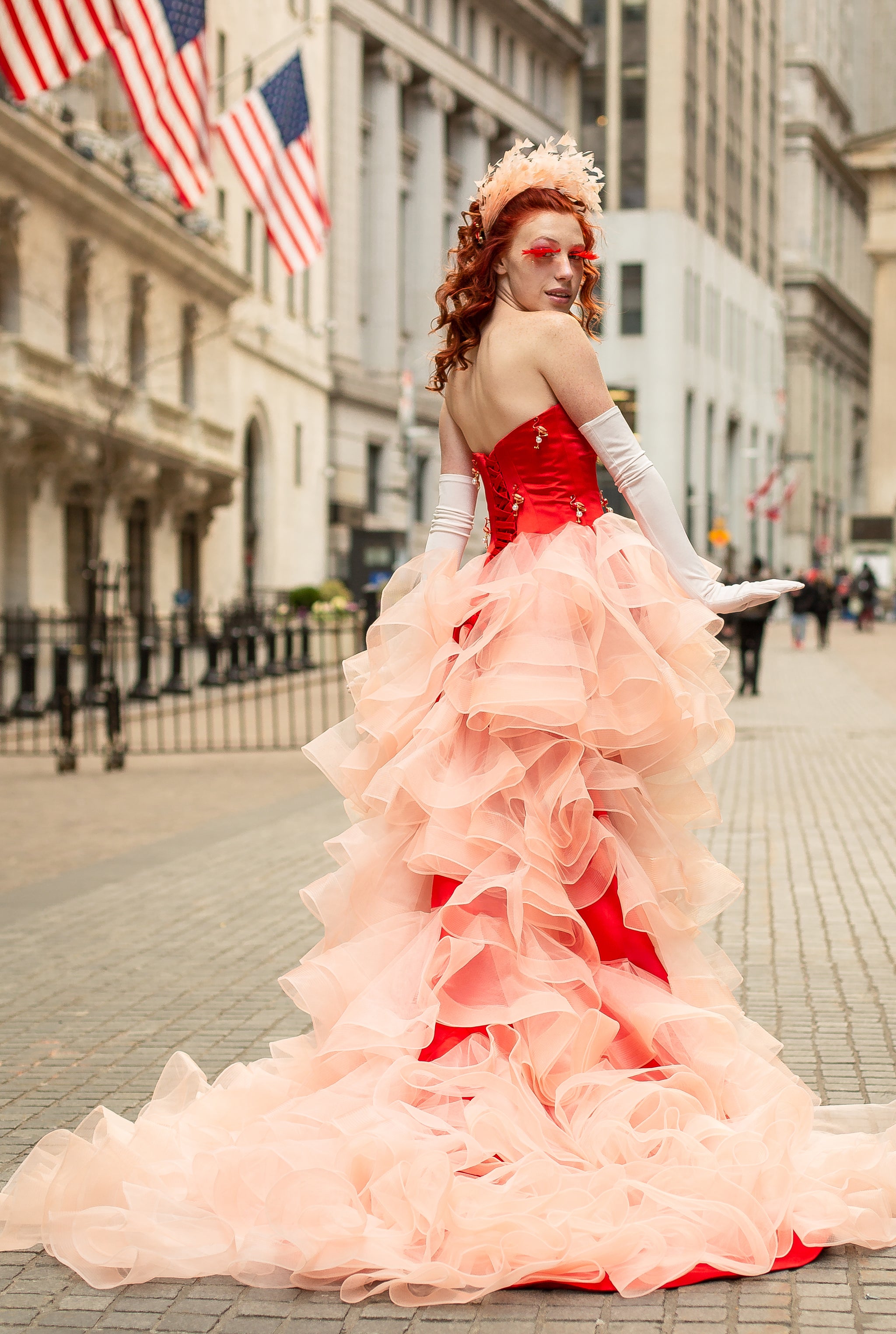 pink flamingo wedding dress Pink Flamingo in a Wedding Dress Done by an Artist! Color Postcard Free Shipping