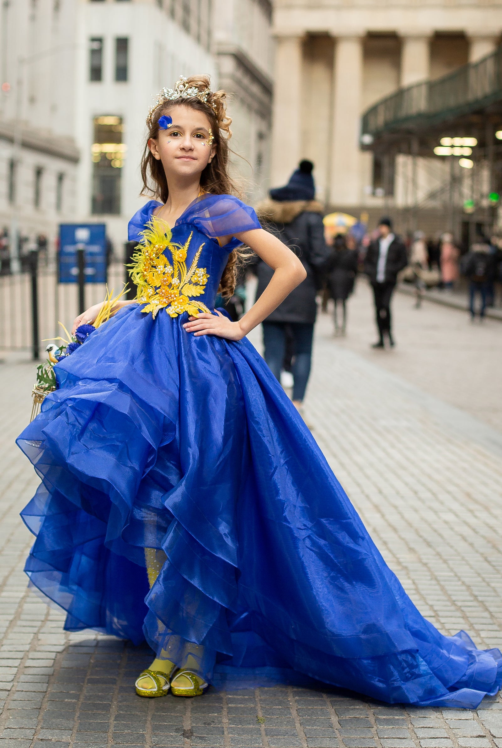 Custom Gown "Hyacinth Macaw"
