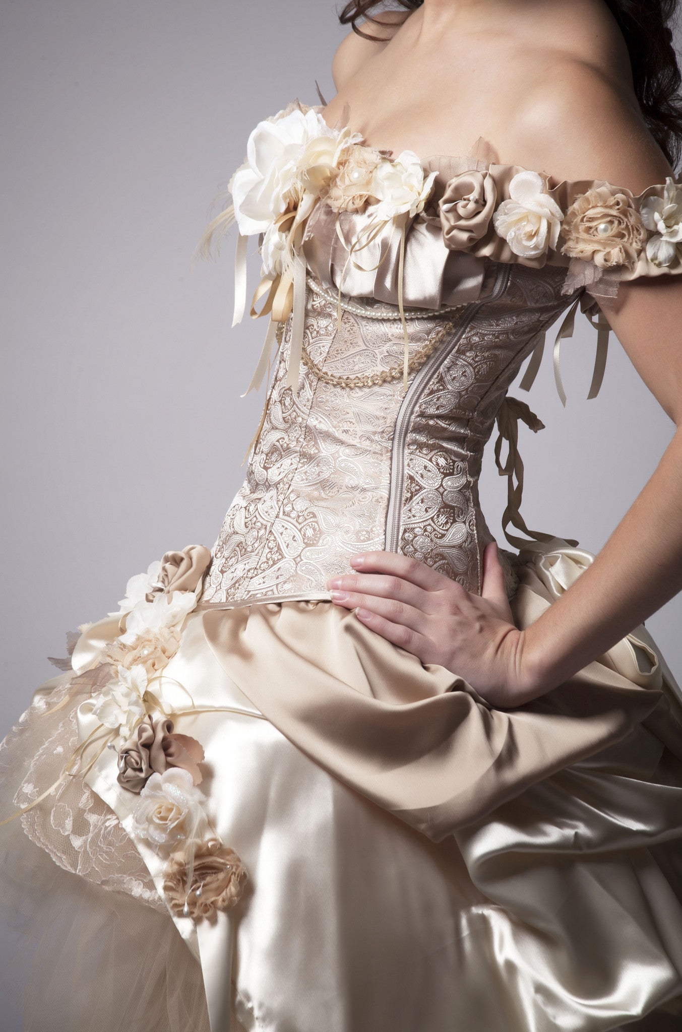 Steampunk Wedding Dress Vintage-Inspired