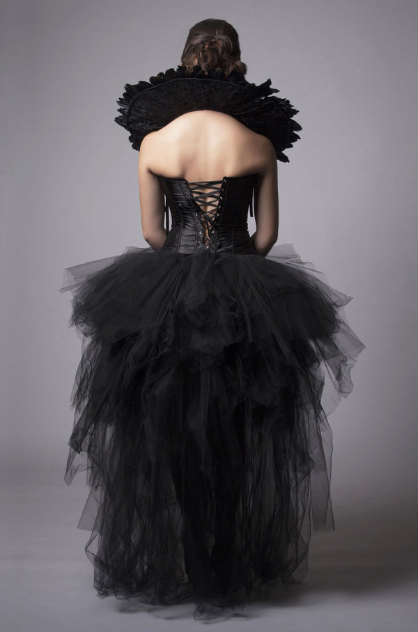 Black Queen Dress Mila Hoffman Couture