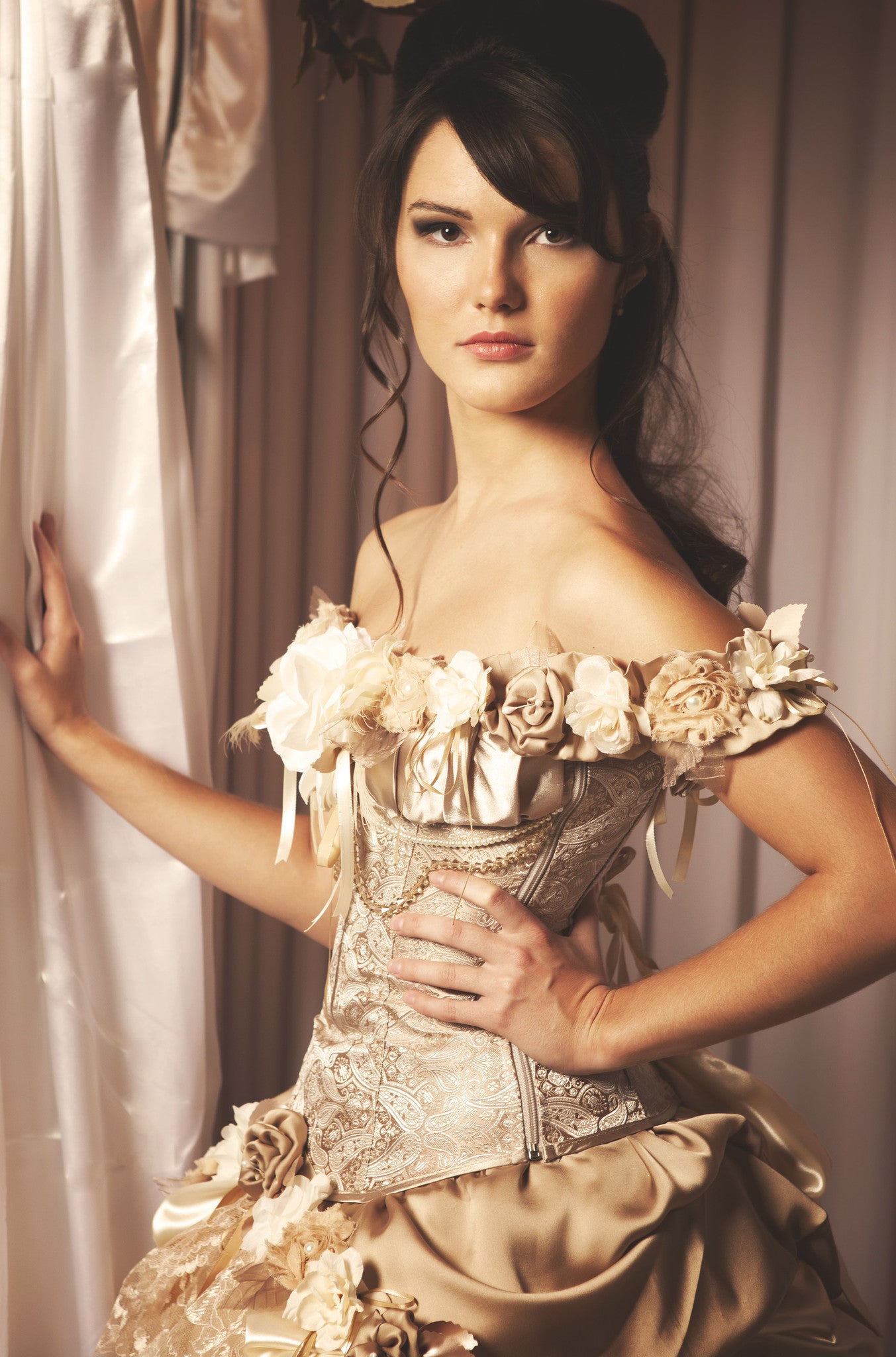 Steampunk Wedding Dress Vintage-Inspired - Mila Hoffman Couture Steampunk Wedding Dress Vintage-Inspired - Mila Hoffman Couture