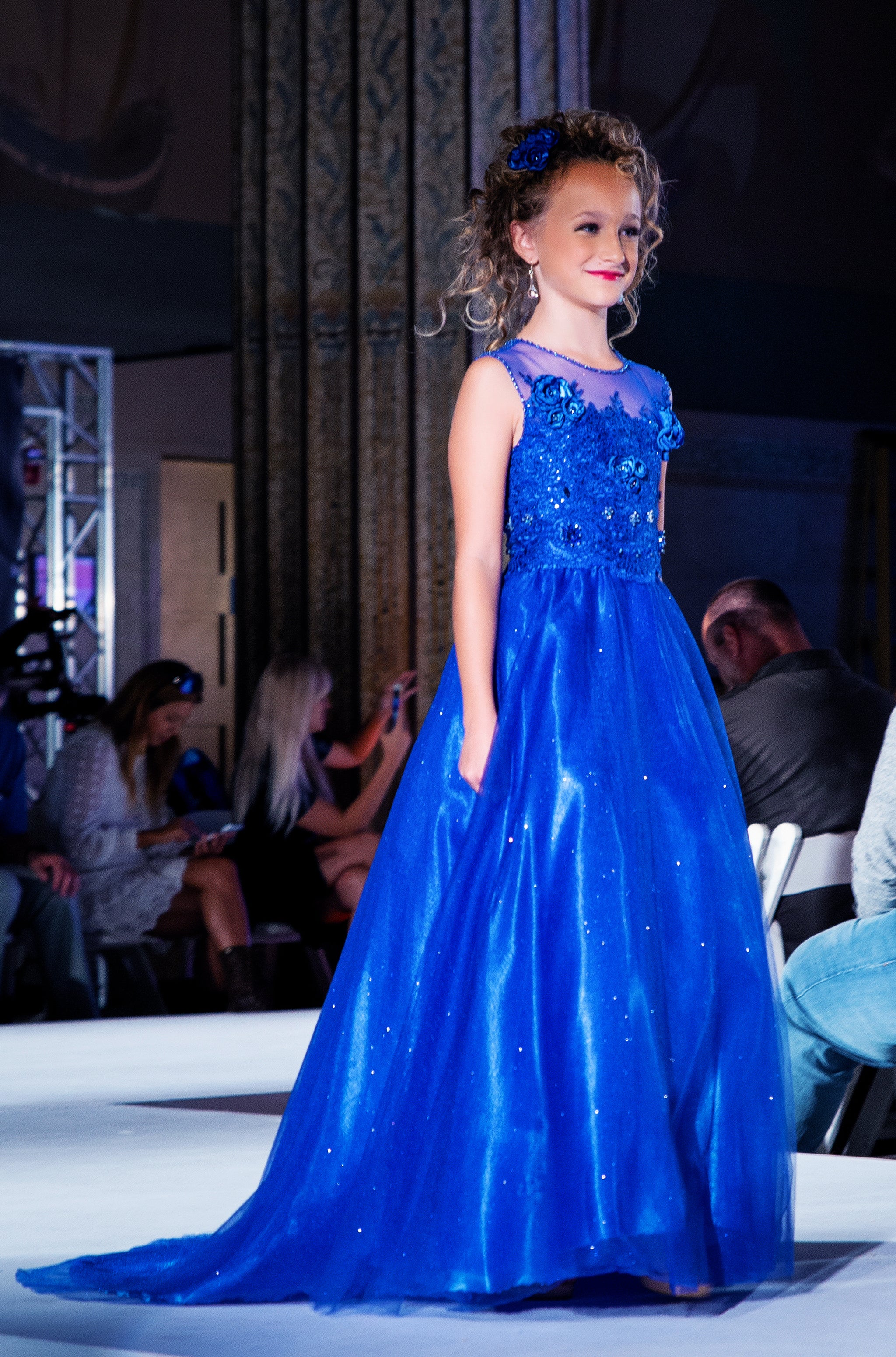 Custom Gown "Sapphire Queen" - Mila Hoffman Couture Custom Gown "Sapphire Queen" - Mila Hoffman Couture