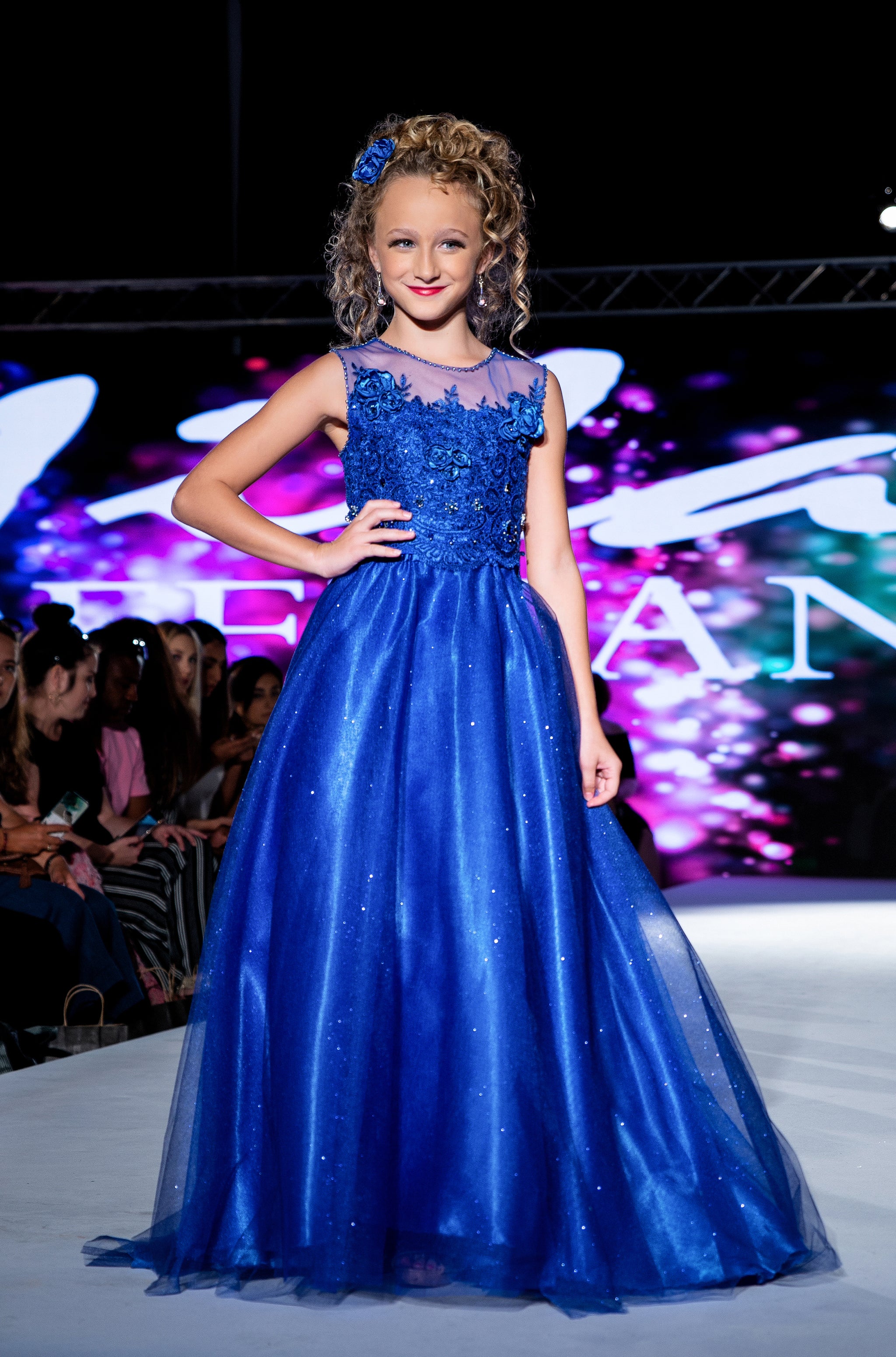 Custom Gown "Sapphire Queen" - Mila Hoffman Couture Custom Gown "Sapphire Queen" - Mila Hoffman Couture