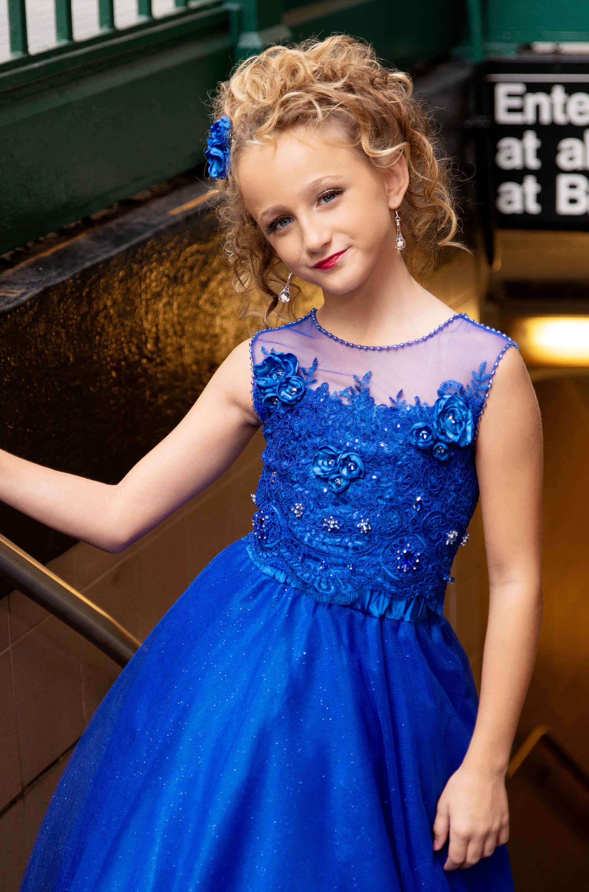 Custom Gown "Sapphire Queen" - Mila Hoffman Couture Custom Gown "Sapphire Queen" - Mila Hoffman Couture