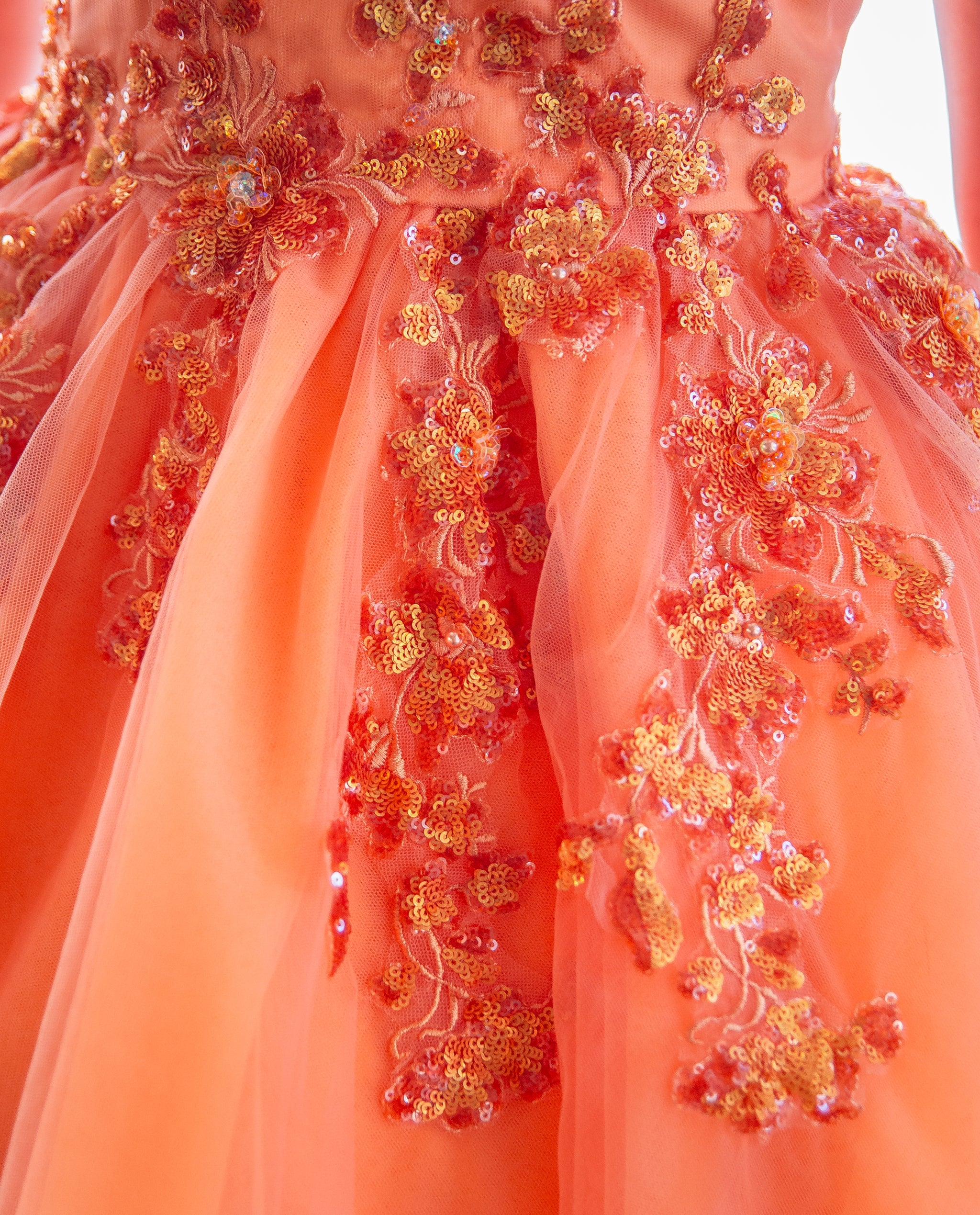 Custom Gown "Phoenix" with Large Wings - Mila Hoffman Couture Custom Gown "Phoenix" with Large Wings - Mila Hoffman Couture