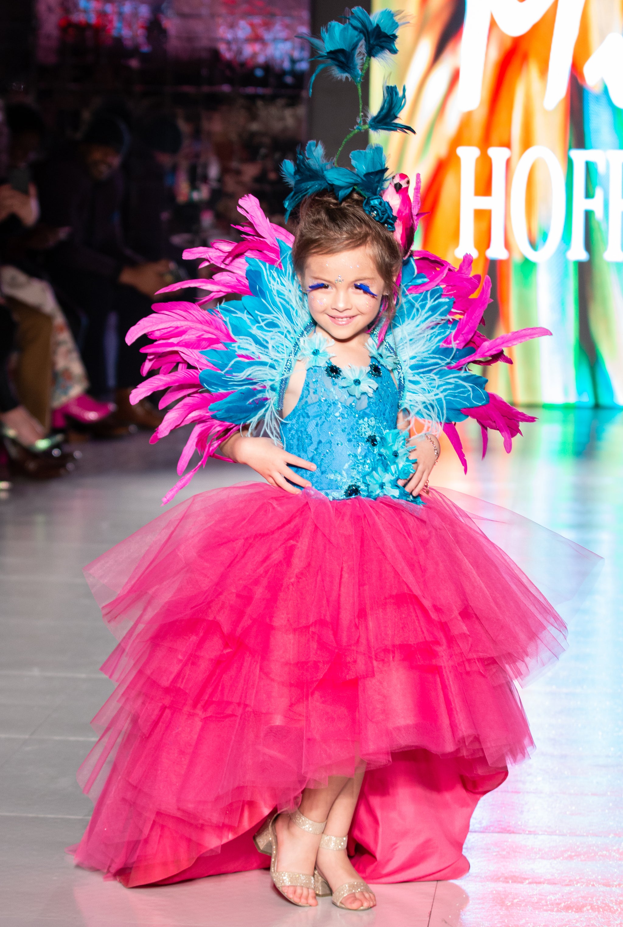 pink dress with tail formal pink dress Feather Embellished Sequin Long Party Dress With Tail 44