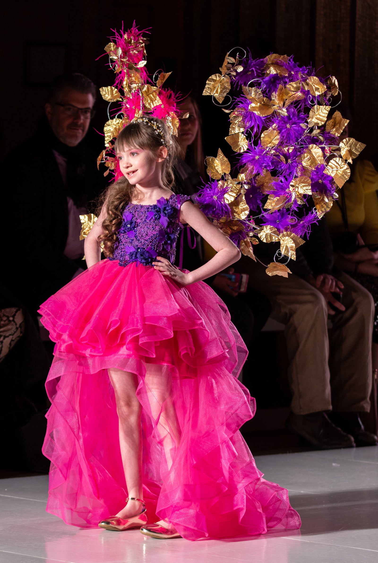 Custom Gown "Purple Finches"