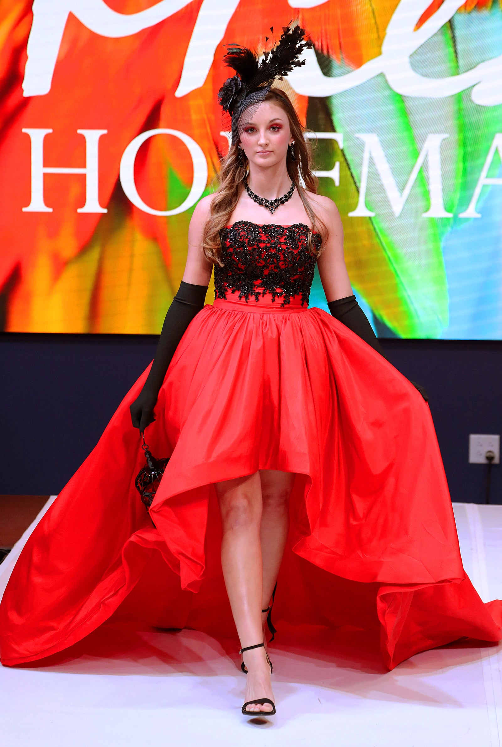 Custom Gown "Red Blackbird"