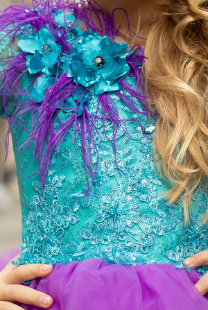 Custom Gown "Violet Crowned WoodNymph"