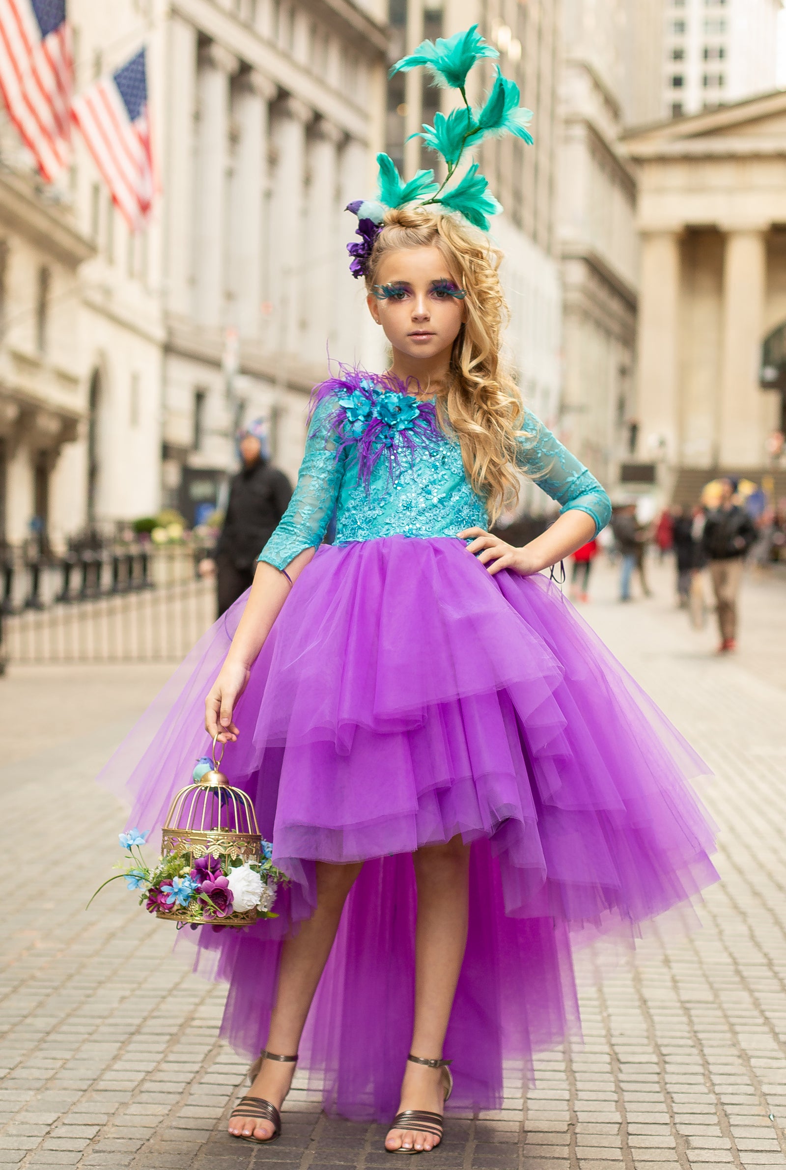 Custom Gown "Violet Crowned WoodNymph"