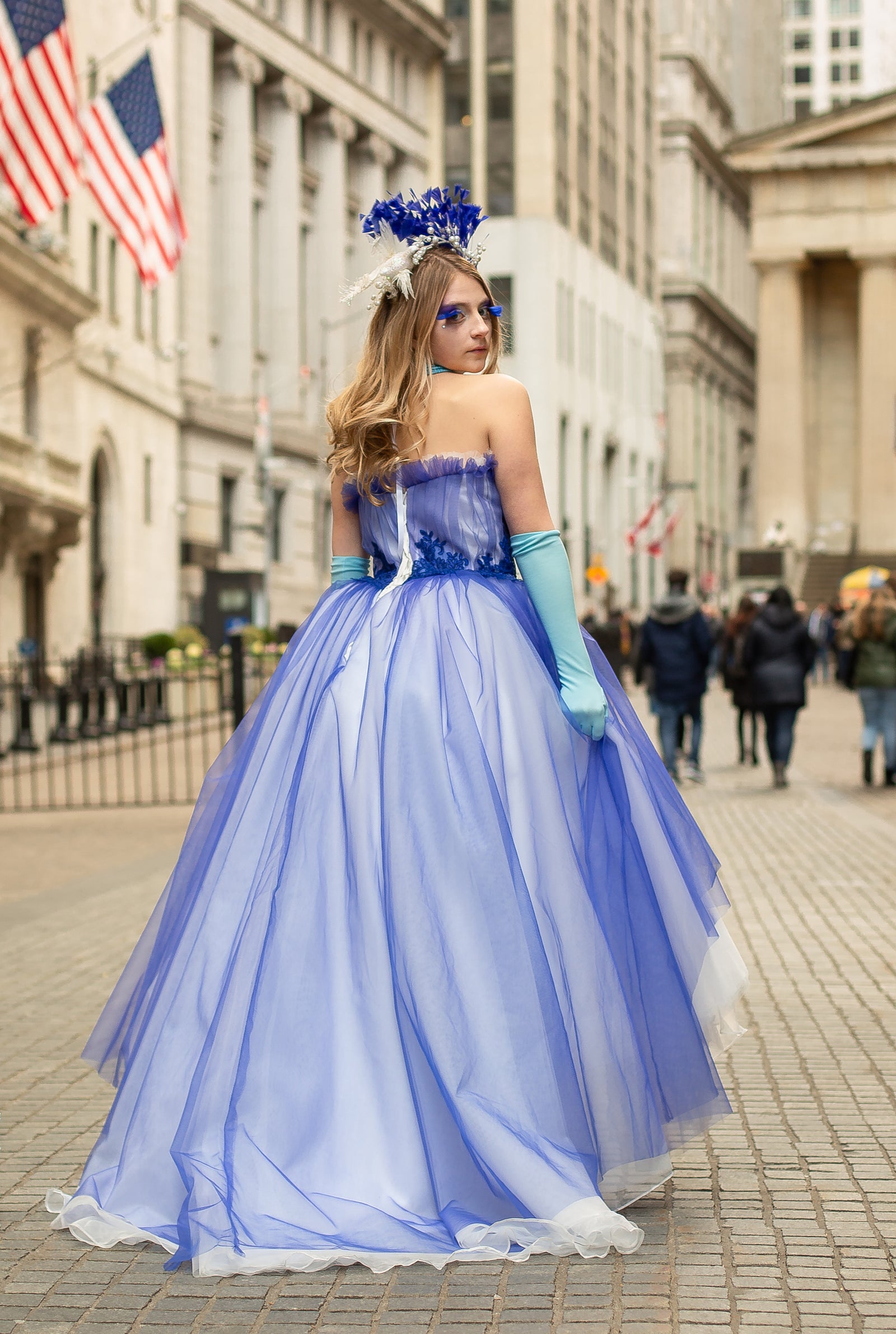 Custom Gown "Blue Jay"