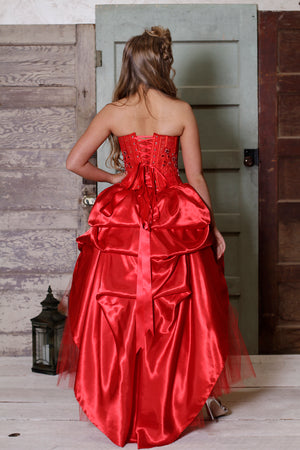 Red Lace Gown "Sarah"